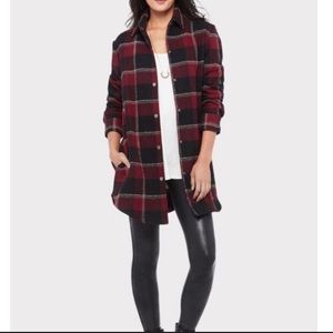 BB Dakota Had to be Plaid Shacket NWOT Small